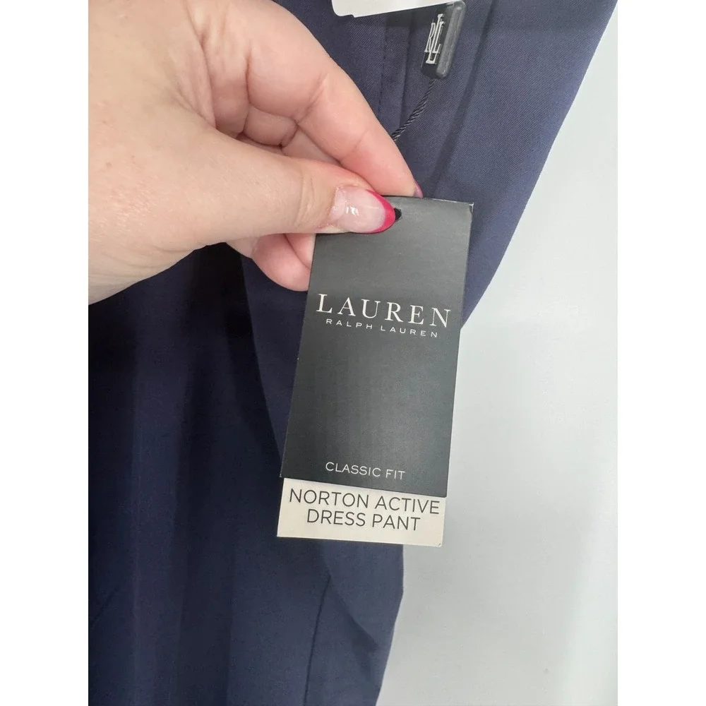 Lauren Ralph Lauren Dress Norton Active Pants 50x30 Navy Stretch Classic Fit